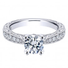 14k White Gold Emanuel Diamonds .54ct Diamond Engagement Ring