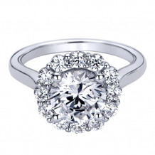 14k White Gold Emanuel Diamonds .82ct Diamond Engagement Ring