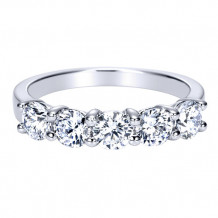 14k White Gold Emanuel Diamonds 1.20ct Diamond Anniversary Ring