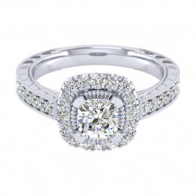 14k White Gold Emanuel Diamonds .60ct Diamond Engagement Ring