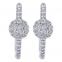 14k White Gold Emanuel Diamonds .52ct Diamond Earrings