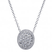 14k White Gold Emanuel Diamonds .40ct Diamond Necklace