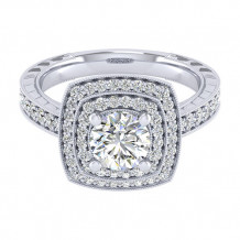 14k White Gold Emanuel Diamonds .60ct Diamond Engagement Ring