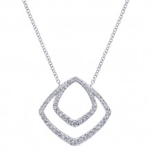 14k White Gold Emanuel Diamonds .51ct Diamond Necklace