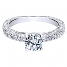 14k White Gold Emanuel Diamonds .27ct Diamond Engagement Ring