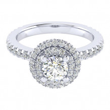 14k White Gold Emanuel Diamonds .68ct Diamond Engagement Ring