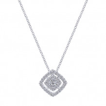 14k White Gold Emanuel Diamonds .35ct Diamond Necklace