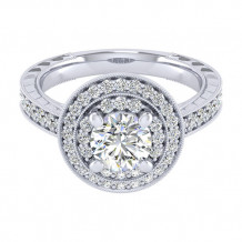 14k White Gold Emanuel Diamonds .57ct Diamond Engagement Ring