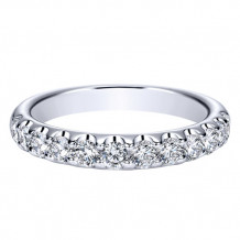 14k White Gold Emanuel Diamonds .77ct Diamond Anniversary Ring