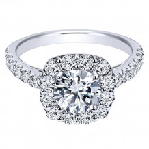 14k White Gold Emanuel Diamonds .94ct Diamond Engagement Ring