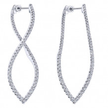 14k White Gold Emanuel Diamonds 1.45ct Diamond Earrings