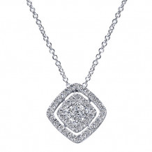 14k White Gold Emanuel Diamonds .46ct Diamond Necklace