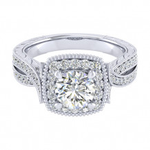 14k White Gold Emanuel Diamonds .48ct Diamond Engagement Ring
