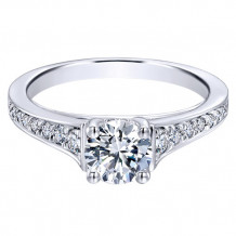 14k White Gold Emanuel Diamonds .27ct Diamond Engagement Ring