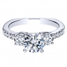 14k White Gold Emanuel Diamonds .53ct Diamond Engagement Ring