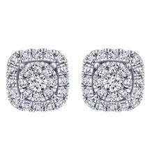 14k White Gold Emanuel Diamonds 1.01ct Diamond Earrings