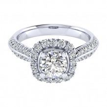 14k White Gold Emanuel Diamonds .63ct Diamond Engagement Ring