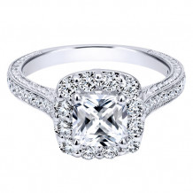 14k White Gold Emanuel Diamonds .74ct Diamond Engagement Ring