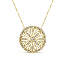 Diamonds 14k Yellow Gold Necklace 
